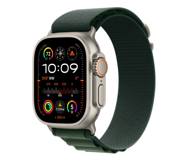 Apple Opaska Alpine 44-49mm M naturalny tytan/ciemnozielony - 1282747 - zdjęcie 2
